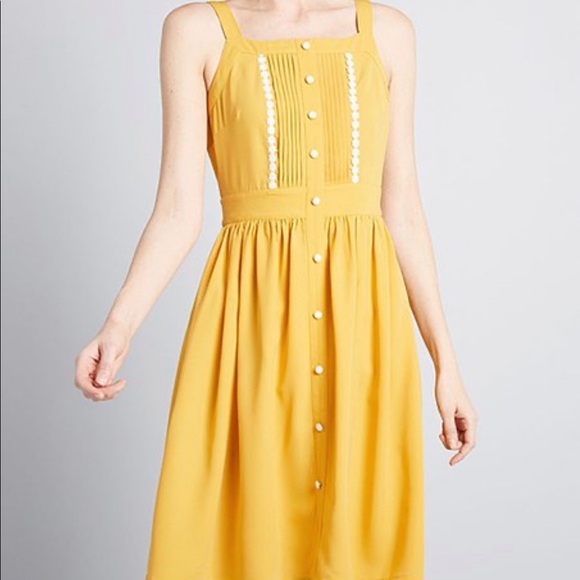 Modcloth Dresses & Skirts - NWT ModCoth Mustard Yellow Dress